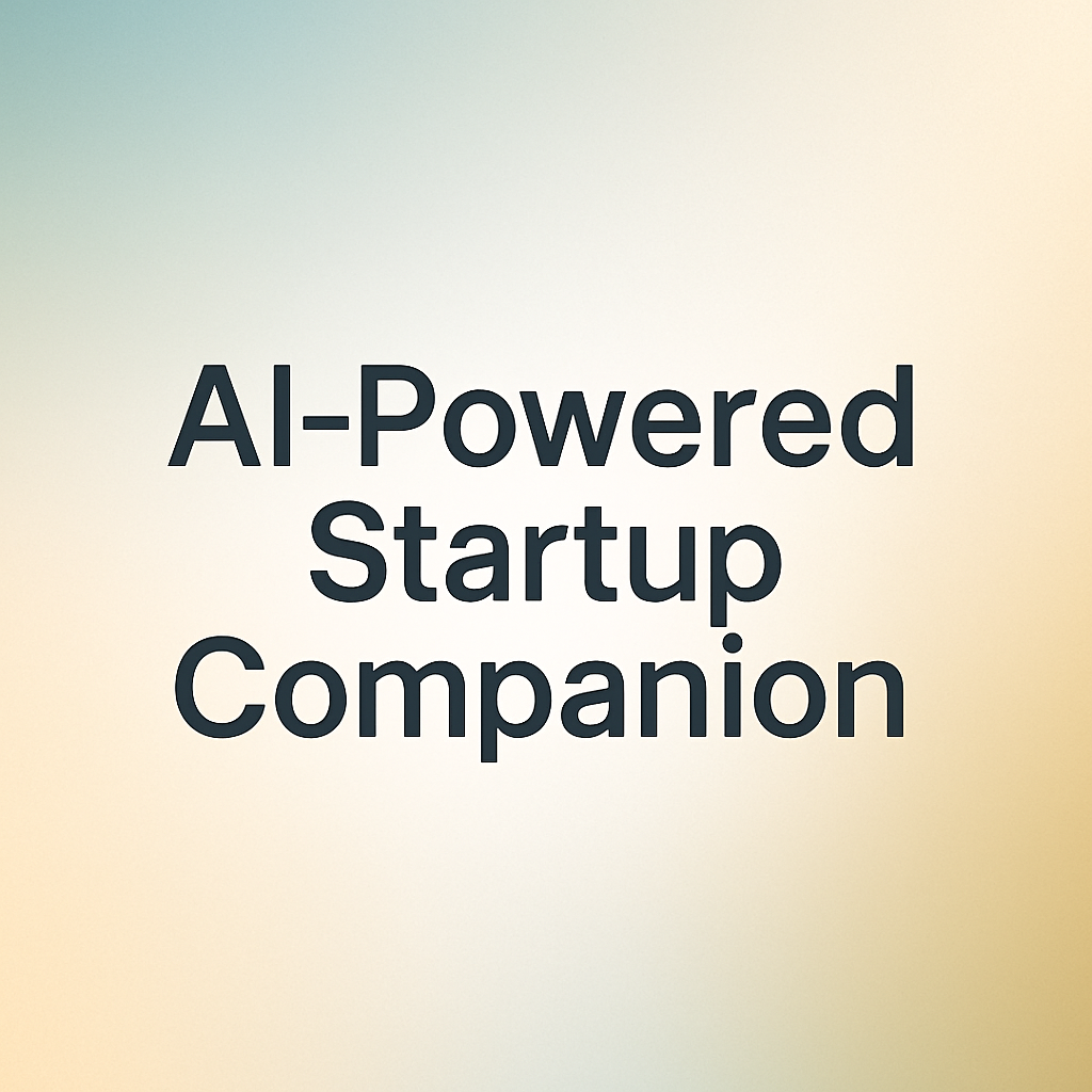 AI-Powered Startup Companion